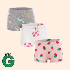 送料無料 Gセット 3枚セット キッズ ボクサーパンツ 女の子 女児 ガールズ 小学生 下着 パンツ ショーツ インナー 肌着 綿 快適 洗濯簡単 春夏秋冬 普段使い フィット 100cm 110cm 120cm 130cm 140cm 150cm