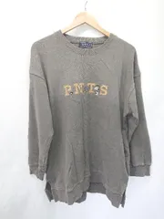 ◇ ⊆ KRIFF MAYER クリフメイヤー スヌーピー 長袖 トレーナー サイズM チャコールグレー レディース E  【1506180013070】