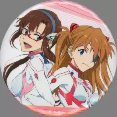 【稀少品！】エヴァンゲリオン アスカ、綾波、カヲル、シンジ、マリ 缶バッジ エヴァンゲリオン展 缶バッジ 全6種コンプ アスカ レイ マリ