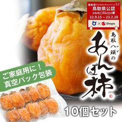 鳥取県産西条柿使用『あんぽ柿』10個入り ご自宅用に最適 真空パック【メルカニ】