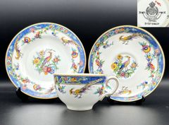 【希少】Minton（ミントン） SINCLAIR トリオセット アンティーク 英国磁器 金彩 アールデコ様式 1920年代 F022