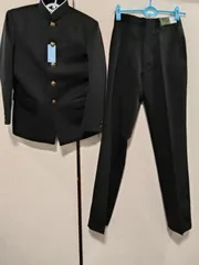 ★　新品・未使用・タグ付き！学生服上下セット！秋冬もの！男子学生服！身長１５０ｃｍ！ズボン各種サイズ有り新品・タグ付き！　★ 楽天ランキング17年連続No.1日本製学生服 上下セット 東レ素材超黒ハイグレード 学ラン 上着 ズボン 男子 洗濯機丸洗い ワンタック併売  裏ボタン付 形態安定 全国標準型 スーパーブラック A体 B体 スリム体 150A-190B 大きいサイズ 標準マーク 制服 詰襟 | 学生服の専門店