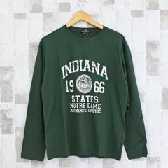 ロングTシャツ メンズ 長袖 Tシャツ ロンT プリントT アメカジ ミリタリー フォト 3L クルーネック トップス 男女兼用 ユニセックス 秋冬 春夏 4-グリーン