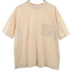 ID DAILYWEAR アイディーデイリーウェア 日本製 半袖 Tシャツ 2 ベージュ 無地 ポケT メンズ 古着のサムネイル