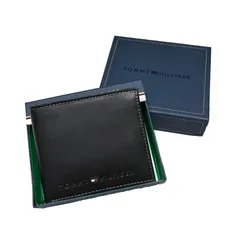 未使用【TOMMY HILFIGER トミーヒルフィガー】財布 ブラウン レザー メンズ 二つ折り財布 箱あり