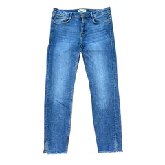★ドイツ発*ZARA*新作*クロップドスキニーデニム/MID-BLUE★ ベーシックスキニーデニムパンツ - ミディアムブルー | ZARA