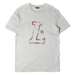 美品 LANVIN ランバン Tシャツ サイズ:L イニシャル プリント クルーネック グレー L トップス カットソー 半袖 シンプル ブランド カジュアル 着回しのサムネイル