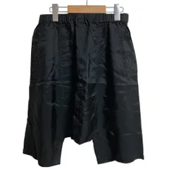 コムデギャルソン　サルエルパンツ　ワイド変形　ウエストゴム　アシンメトリー　黒 コムデギャルソン サルエルパンツ ワイド変形 ウエストゴム