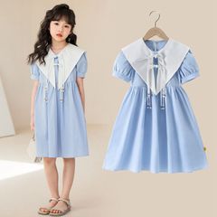 아이 원피스 발표회 파티 피아노 발표회 아이 원피스 리조트 원피스 키즈 소녀 주니어 원피스 결혼식 입원식 연주회 불려 평상복 귀엽다 senbao117