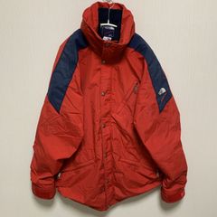 ノースフェイス エクストリーム ジャケット GORE-TEX ゴアテックス マウンテンパーカー 紺タグ ロゴ 刺繍 Lサイズ レッド 赤