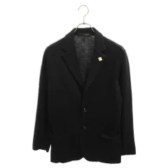 LARDINI (ラルディーニ) シングル 2B サイドベンツ ニットジャケット ブラック IMLJM56のサムネイル