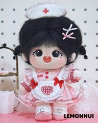 20cm ぬいぐるみ服 着せ替え メイド ドレス ナース服 激かわ ぬい活 推し活 推しぬい 綿人形 棉花娃娃 ちびぬい服 ちびぐるみ コットンドール cotton doll-B2413