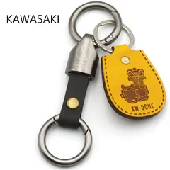 [NONINA] キーホルダー キーチェーン 本革製  カラビナ  For KAWASAKI カワサキ S KW-DOHC Z1 Z2 GPZ900R Z400FX Z500 Z400GP GPz400F Z1300  GPz1100 ゼファー Ninja