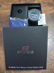 腕時計 エディフィス Scuderia Toro Rosso Limited Edition スマートフォンリンク ECB-800TR-2AJR メンズ ブラック