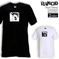 Rancid Tシャツ ランシド ロックTシャツ バンドTシャツ 半袖 メンズ レディース かっこいい バンT ロックT バンドT ダンス ロック パンク 大きいサイズ 綿 黒 白 ブラック ホワイト M L XL 春 夏 おしゃれ Tシャツ  ファッション