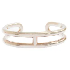 HERMES (エルメス) Vintage Osmose Cuff ヴィンテージ オスモス カフ バングル ブレスレット シルバーのサムネイル