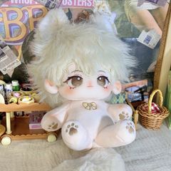 即納 本体 しっぽ スケルトン 骨 ぬいぐるみ 20CM 無属性 着せ替えぬいぐるみ 棉花娃娃 綿人形  cotton doll-W046