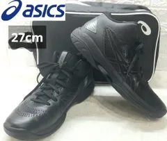 【美品】ASICS（アシックス）バスケットボールシューズ GELHOOP V15 / 1063A063 ブラック 黒／モノトーン《1010-01》