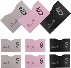 RAMIXER スキミング防止ケース カードケース 通帳ケース クレジットカード 磁気不良防止 9枚セット 特殊アルミ被膜 紙( 3色セット)