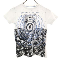 ARMANI EXCHANGE アルマーニエクスチェンジ 半袖 Tシャツ 10A 白 キッズ 古着