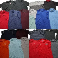 古着卸 まとめ売り ポロシャツ カラーMIX 20枚セット (メンズ 3XL /4XL ) ナイキ プロチーム NFL アディダス ボーダー 中古 古着 MT1253