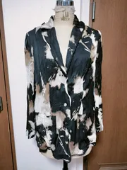 タグ付き　伊太利屋　テーラードジャケット　黒　花柄　チェーン柄　装飾　エレガント 楽天市場】伊太利屋（柄ロゴ）（コート・ジャケット｜レディース