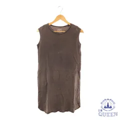 【訳アリ】 GLOBAL WORK グローバルワーク ワンピース ひざ丈 ゆったり ノースリーブ 袖なし レディース ブラウン 150 901-8139 送料無料 古着