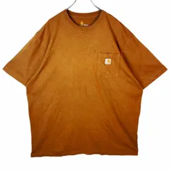 カーハートCarhartt半袖Tシャツ胸ポケT胸ポケットロゴタグワンポイント茶色ブラウンoriginalfitオリジナルフィットvintageヴィンテージ41216