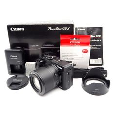 【ほぼ新品】Canon PowerShot G3X 広角24mm 光学25倍ズーム 箱/説明書/ストラップ/充電器/バッテリー/キャップ/フード付き