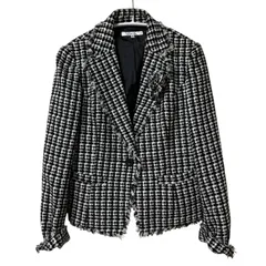 ピンキー&ダイアン夏ジャケット美品 ◇ドライツイルノーカラージャケット（0313250827