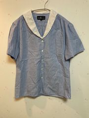 ラルフローレン　襟がレースのブラウス　サイズ11 （Lサイズ）