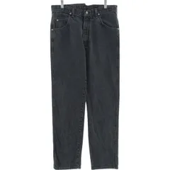 古着 ラングラー Wrangler ブラックデニム ストレートデニムパンツ メンズw33相当/eaa417614