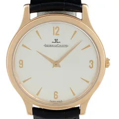 【OH済】【保証書】ジャガー・ルクルト JAEGER-LECOULTRE マスター ウルトラスリム Q1452504/145.2.79.S 腕時計 PG レザー 手巻き シルバー ユニセックス 【中古】のサムネイル