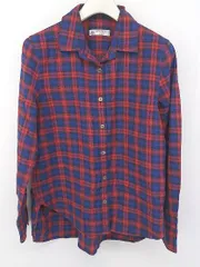 ◇ THOMAS MASON for ROPE ロペ チェック 長袖 シャツ サイズ38 ネイビー レッド レディース P  【1303310003792】
