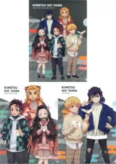 【中古】クリアファイル 集合 A4クリアファイル3枚セット 「鬼滅の刃 ～無限列車編～×ローソン」