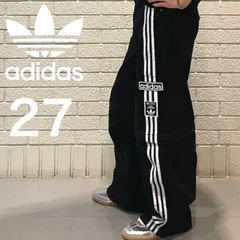 新品27⭐️adidas アディブレイク 2-IN-1 デニムパンツ ブラック×ホワイト