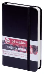 【在庫処分】アートクリエーションスケッチブック ターレンス 絵を描く手帳 Creation 9×14cm 黒 Art T9314-001M Talens 407137