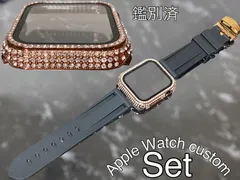 ローズ　ブラック　アップルウォッチ ケースカバーApple Watch. Dラバーベルト ラバーバンド キラキラカバー ケース 鑑別済み 最高品質
