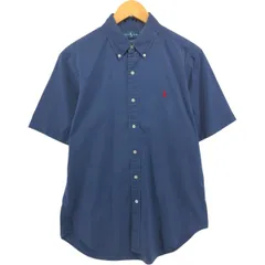 古着 ラルフローレン Ralph Lauren CLASSIC FIT 半袖 ボタンダウンシャツ メンズM相当/eaa552742