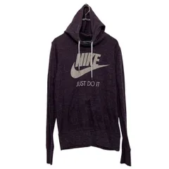 NIKE プリント スウェット パーカー ナイキ L パープル プルオーバー 古着卸 アメリカ仕入 a609-6617