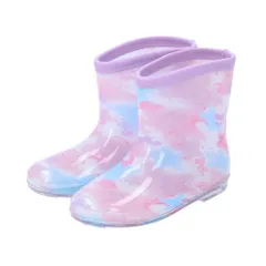 ☆ ユニコーンパープル ☆ 14cm ☆ キッズレインシューズ 女の子 レインブーツ キッズ 女の子 長靴 レインシューズ おしゃれ かわいい 子供用 こども 子ども 雨靴 低学年 園児 女児 ガールズ 入学準備 雨具 靴 くつ レイングッズ