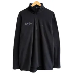 Patagonia パタゴニア CAPILENE キャプリーン フリースプルオーバー ハーフジップ ワンポイントロゴ 刺繍 黒 ブラック XLサイズ No.H321