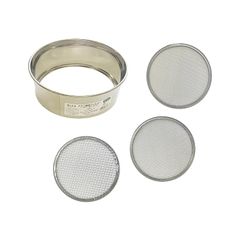 WIZ'A アークランドサカモト ふるい 篩 ステンレス製 園芸フィルター 21cm 網3枚入 細目 1mm 中目 3mm 荒目 5mm 727335