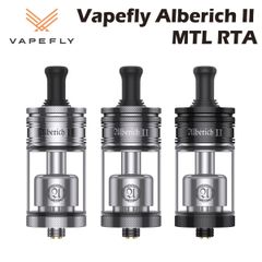 Vapefly Alberich II MTL RTA Tank 4ml ベイプフライ アルベリッヒ アトマイザー タンク リブルダブル 510接続 電子たばこ 電子タバコ ベイプ 本体 リキッド 禁煙 ニコチンゼロ タール ニコチン0 mtl vape