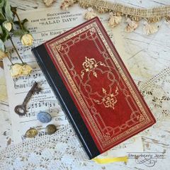 L3705-532 英国ヴィンテージ レザーブック アンティークブック 洋書 古書 インテリア イギリス