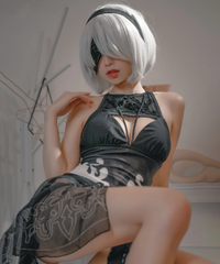 ニーアオートマタ　2B 同人水着　コスプレ　衣装