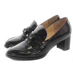ランバン LANVIN COLLECTION ヒールアップビットローファー レザー チャンキーヒール 23cm 黒 ブラック 9528 /KU ■OFのサムネイル
