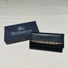 【BURBERRY バーバリー】キーケース3連 キーリング ノバチェック ブラック 箱あり