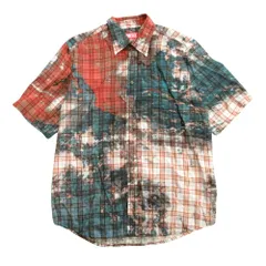 美品 美品 23aw DIESEL ディーゼル 半袖 シャツ カットソー チェック 総柄 レーヨン 46 マルチカラー メンズ 古着 中古 USED