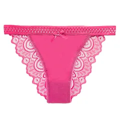 ブラジリアン レディース 綿 コットン エレガント レース ストレッチ セクシー かわいい ハーフバック Tバック ショーツ パンティ プレゼント 黒 白 青 rt-029